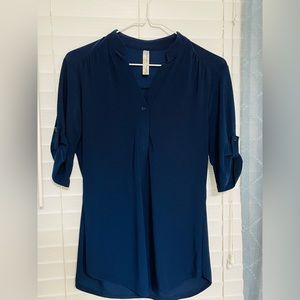 PerSeption Concept Ladies Navy Blue Top